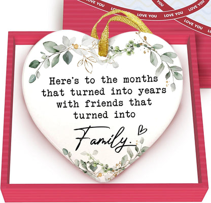 Gossby Gift for Sisters - Sister Gift from Sister - White Sisters Decor - Gifts for Women Best Friend - Car Hanging Decoration Ornament - Wine Bottle Decor