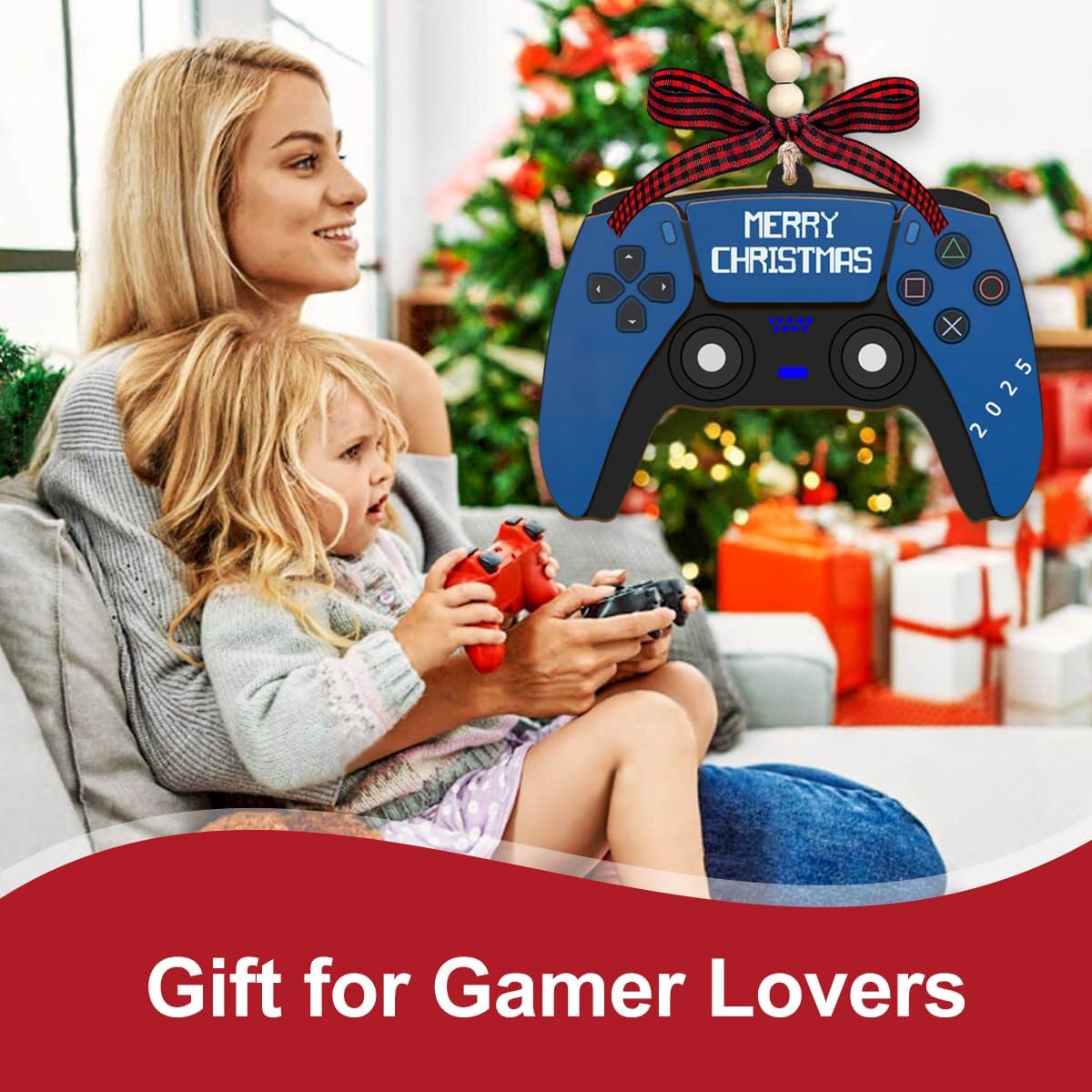 Christmas Ornaments 2025,Wooden Ornaments for Christmas Tree, Christmas Decorations Gifts for Women, Men, Vacation Ornament for Family, Sister, Friends, Meaningful Ornaments