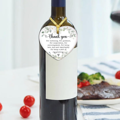 Gossby Gift for Sisters - Sister Gift from Sister - White Sisters Decor - Gifts for Women Best Friend - Car Hanging Decoration Ornament - Wine Bottle Decor