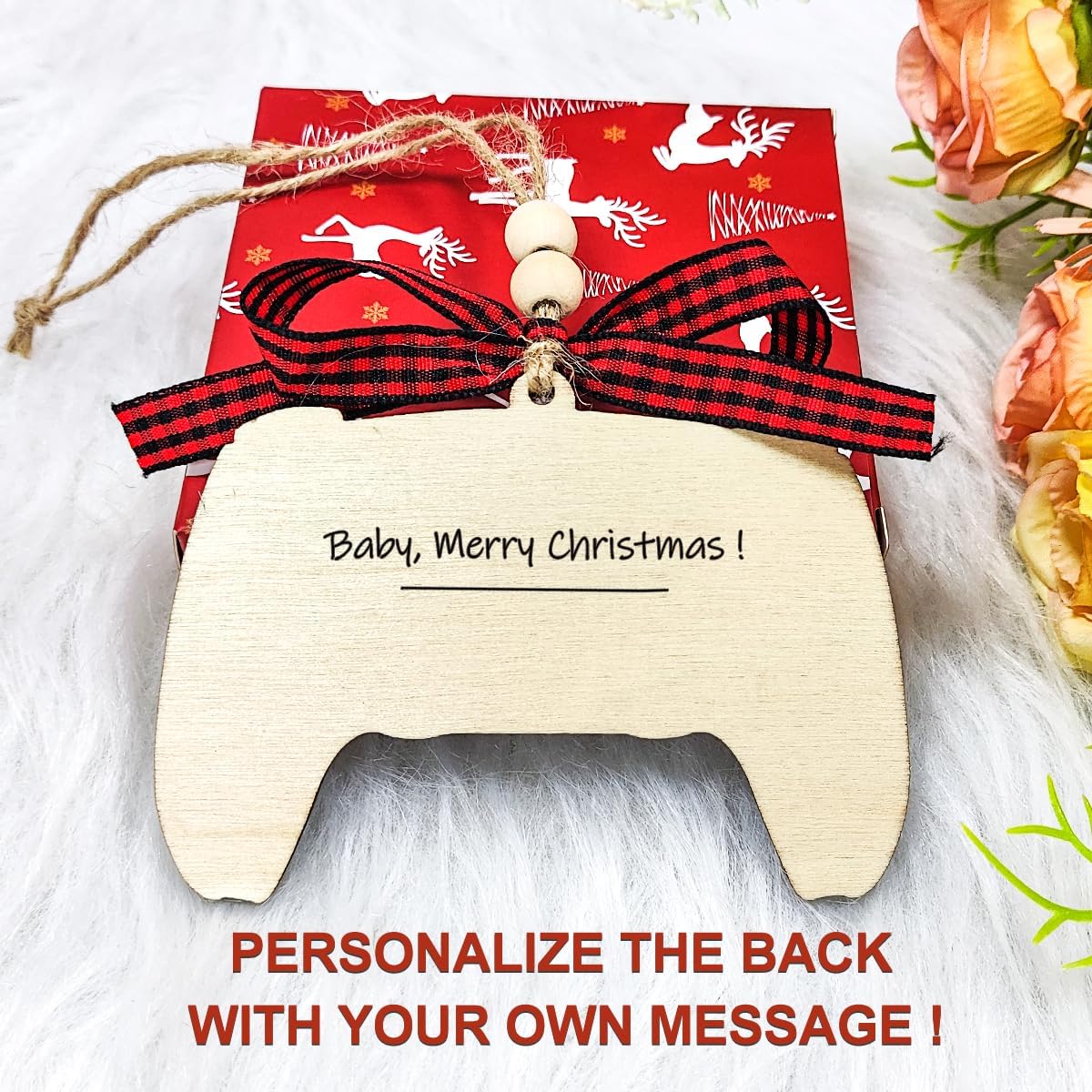 Christmas Ornaments 2025,Wooden Ornaments for Christmas Tree, Christmas Decorations Gifts for Women, Men, Vacation Ornament for Family, Sister, Friends, Meaningful Ornaments