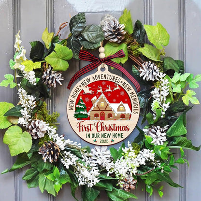 Christmas Ornaments 2025,Wooden Ornaments for Christmas Tree, Christmas Decorations Gifts for Women, Men, Vacation Ornament for Family, Sister, Friends, Meaningful Ornaments