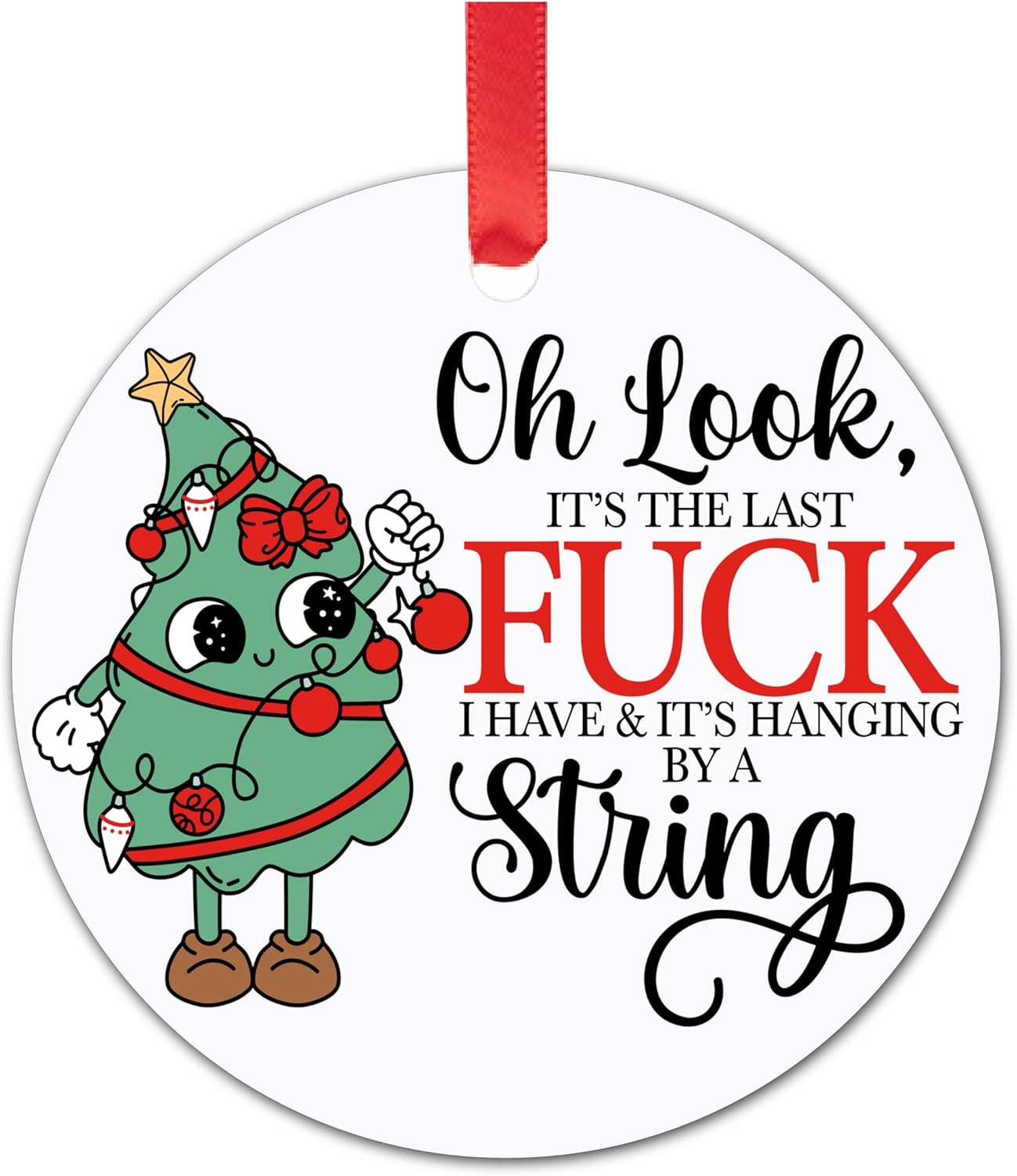 Funny Christmas Ornaments - I Saw That Jesus Ornament - Stocking Stuffers for Women Men - Funny Ornaments for Adults Exchange - Christmas Gift for Women Men Coworkers Mom