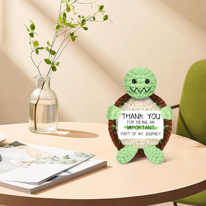 Mini Optimistic Funny Potato, Knitted Doll with Card for Cheer Up Gifts and Party Decorations