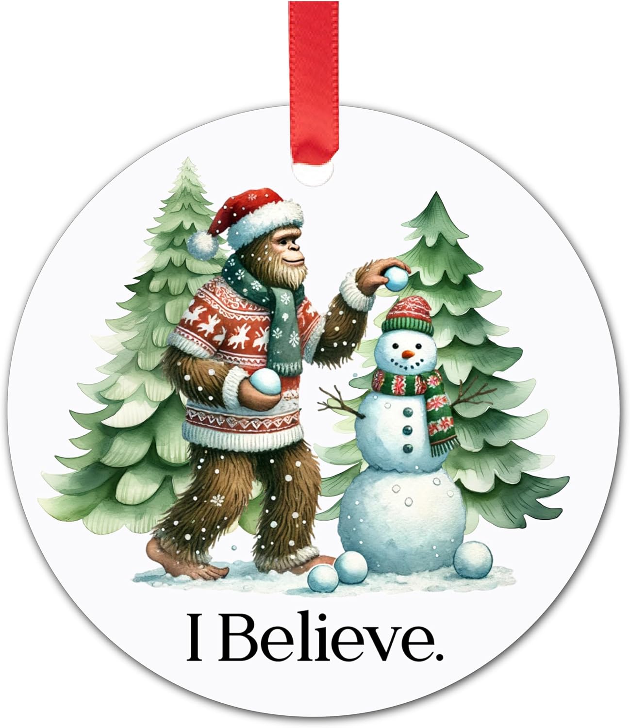 Funny Christmas Ornaments - I Saw That Jesus Ornament - Stocking Stuffers for Women Men - Funny Ornaments for Adults Exchange - Christmas Gift for Women Men Coworkers Mom