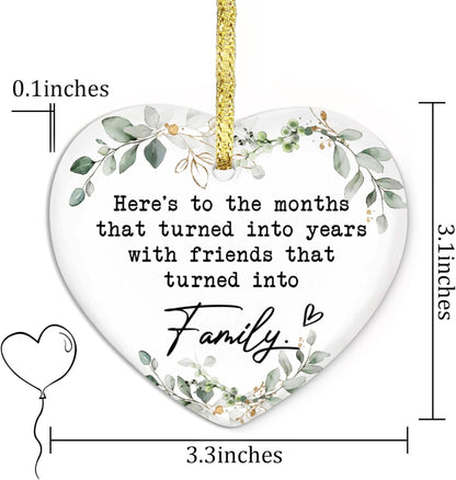 Gossby Gift for Sisters - Sister Gift from Sister - White Sisters Decor - Gifts for Women Best Friend - Car Hanging Decoration Ornament - Wine Bottle Decor