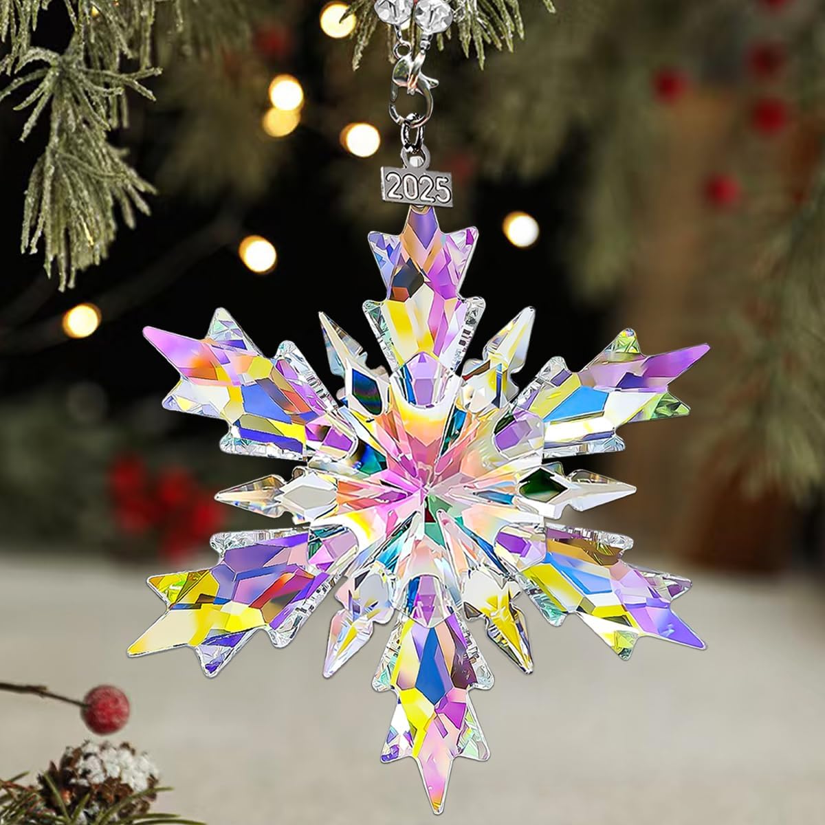 Christmas Ornaments 2025,Wooden Ornaments for Christmas Tree, Christmas Decorations Gifts for Women, Men, Vacation Ornament for Family, Sister, Friends, Meaningful Ornaments