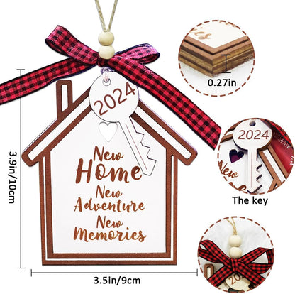 Christmas Ornaments 2025,Wooden Ornaments for Christmas Tree, Christmas Decorations Gifts for Women, Men, Vacation Ornament for Family, Sister, Friends, Meaningful Ornaments