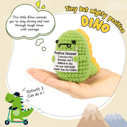 Mini Inspirational Dinosaur Gifts Back To School Gifts Cute Handmade Crochet Dino Christmas Stocking Stuffers