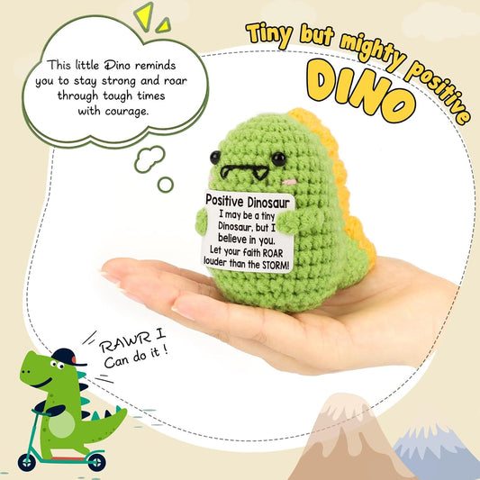 Mini Inspirational Dinosaur Gifts Back To School Gifts Cute Handmade Crochet Dino Christmas Stocking Stuffers
