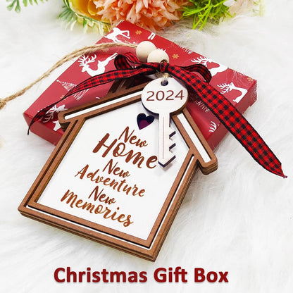 Christmas Ornaments 2025,Wooden Ornaments for Christmas Tree, Christmas Decorations Gifts for Women, Men, Vacation Ornament for Family, Sister, Friends, Meaningful Ornaments