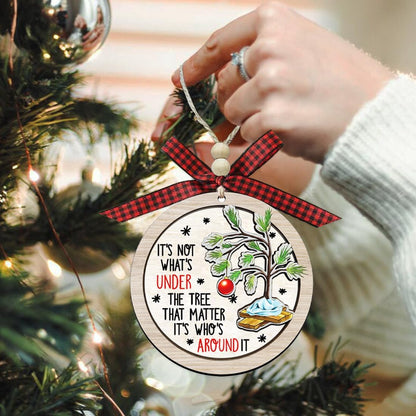 Christmas Ornaments 2025,Wooden Ornaments for Christmas Tree, Christmas Decorations Gifts for Women, Men, Vacation Ornament for Family, Sister, Friends, Meaningful Ornaments