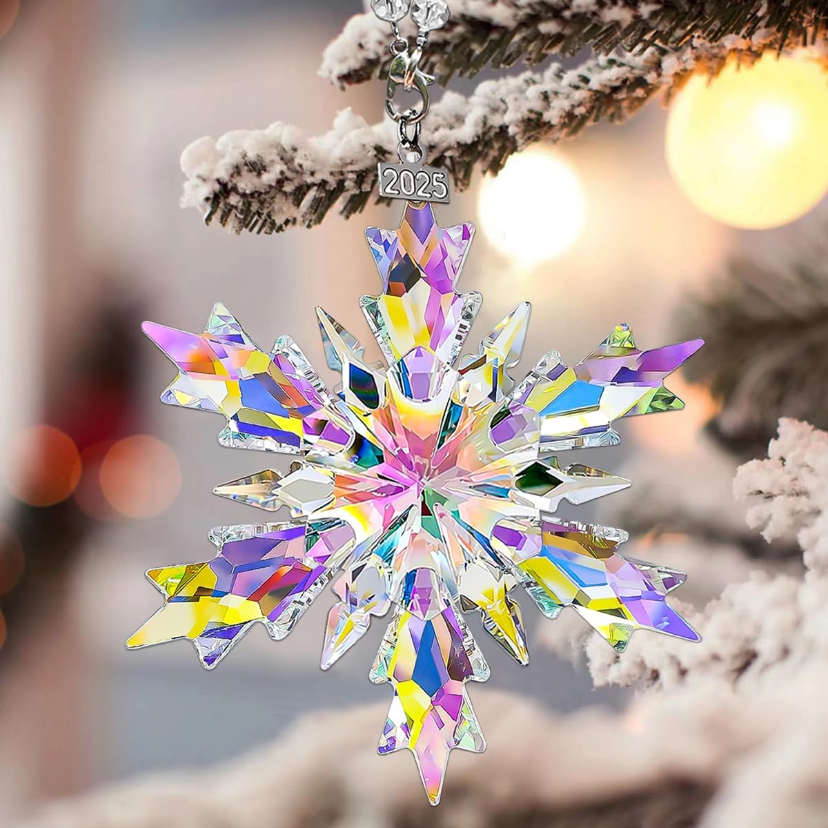 Christmas Ornaments 2025,Wooden Ornaments for Christmas Tree, Christmas Decorations Gifts for Women, Men, Vacation Ornament for Family, Sister, Friends, Meaningful Ornaments