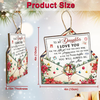 Christmas Ornaments 2025,Wooden Ornaments for Christmas Tree, Christmas Decorations Gifts for Women, Men, Vacation Ornament for Family, Sister, Friends, Meaningful Ornaments