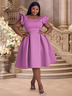 Flying Sleeve Short  A Line Dress For Women