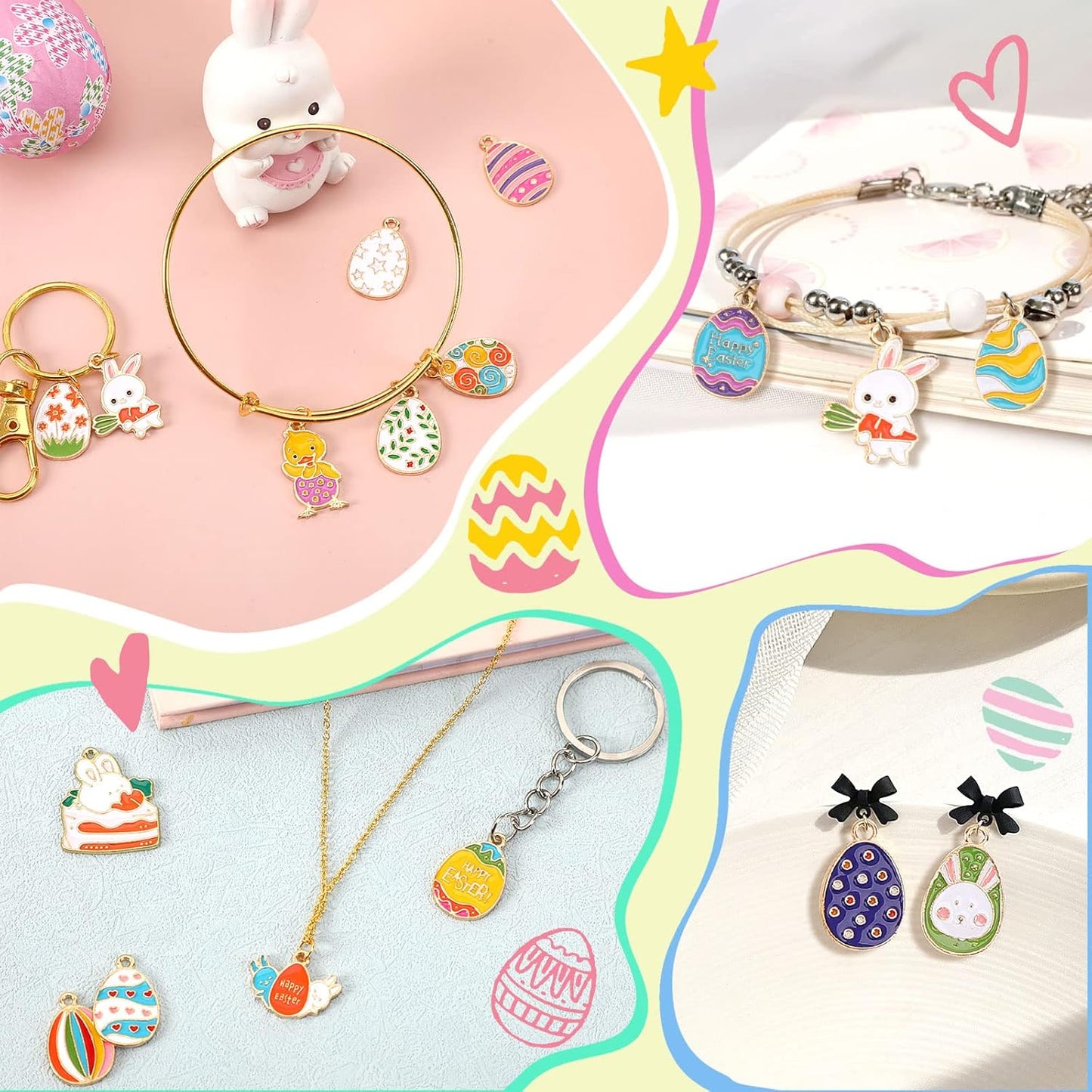 Christmas Charms Gold Enamel Jewelry Making Charms for Bracelet Necklace Earring