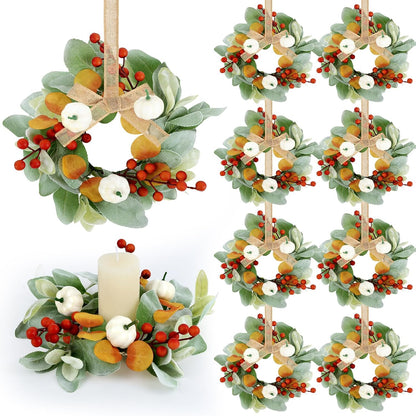 24" Christmas Wreaths for Front Door 2 PCS Christmas Teardrop Swag Winter Wreath with Red Ball Red Berry Pine Needles for Indoor Outdoor Farmhouse Home Wall Window Festival Wedding Decor