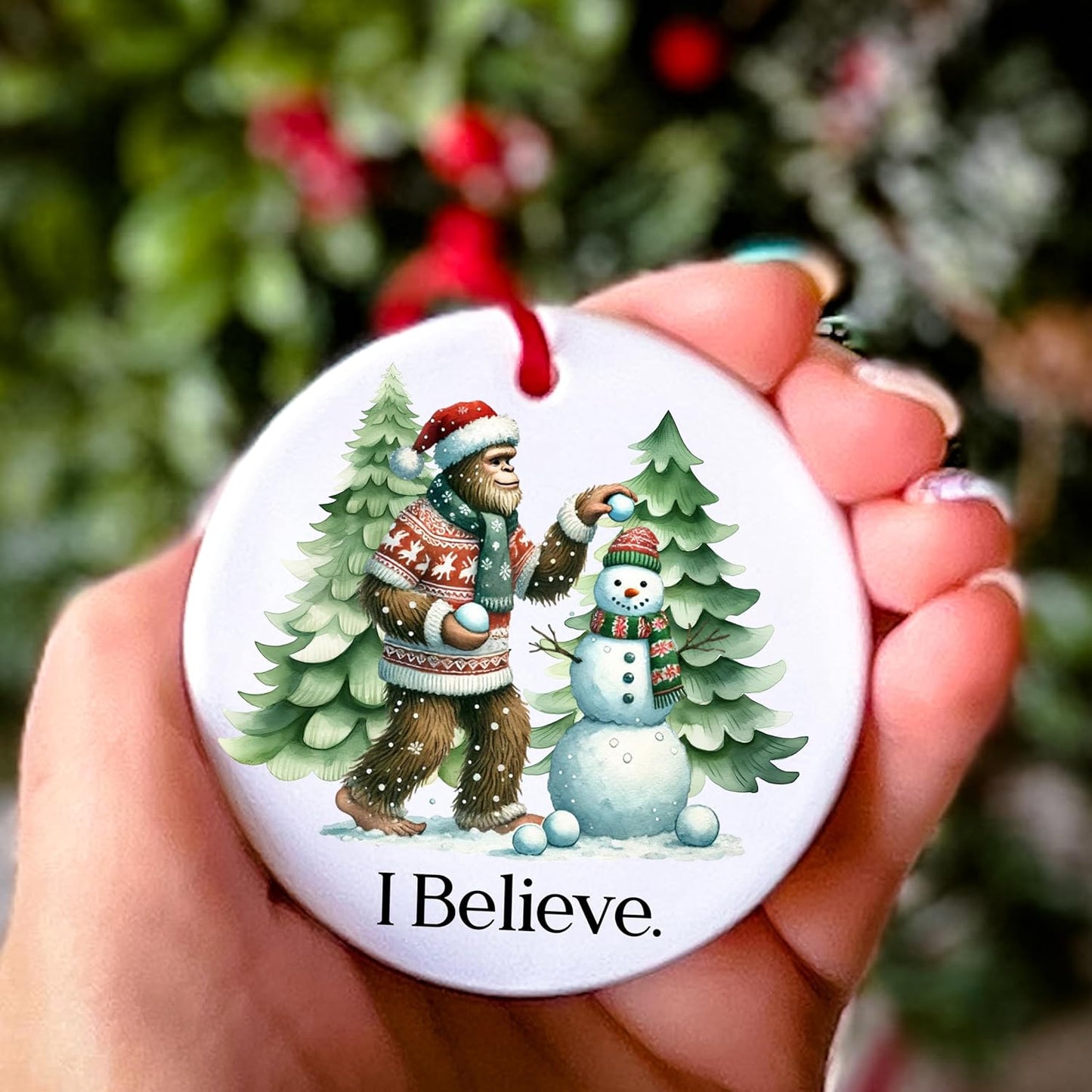 Funny Christmas Ornaments - I Saw That Jesus Ornament - Stocking Stuffers for Women Men - Funny Ornaments for Adults Exchange - Christmas Gift for Women Men Coworkers Mom