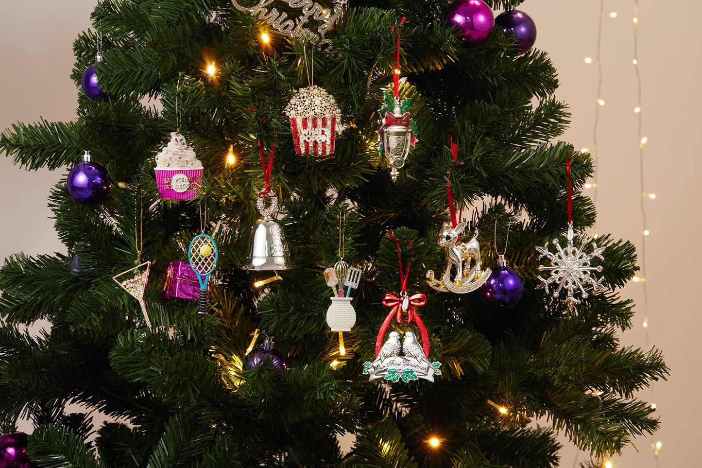 2025 Christmas Ornaments Champagne Ornament,Hanging Wine Glass Ornaments for Christmas Tree Decorations, Keepsake Gifts for Sisters Mother Grandma Women