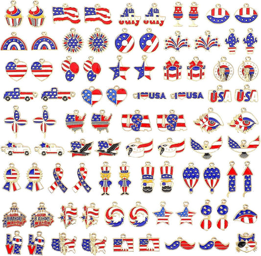 Christmas Charms Gold Enamel Jewelry Making Charms for Bracelet Necklace Earring