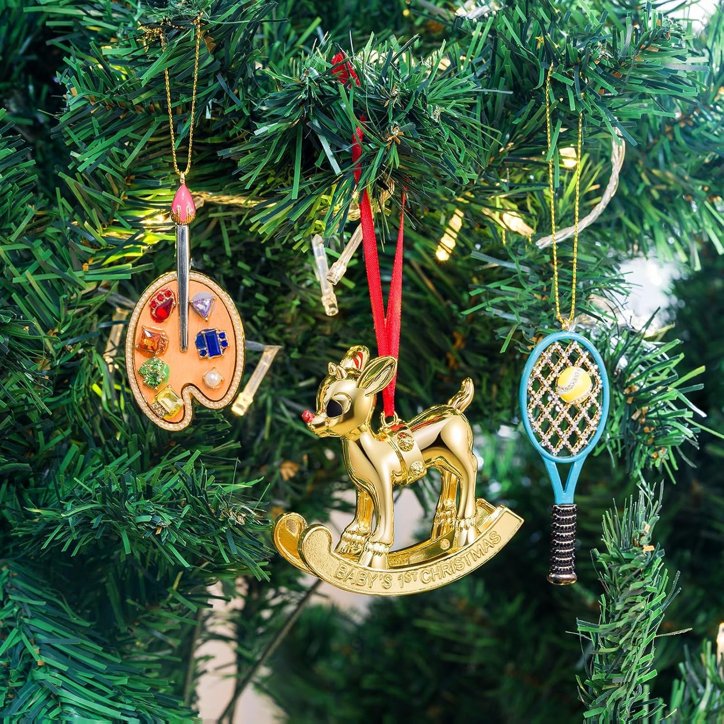 2025 Christmas Ornaments Champagne Ornament,Hanging Wine Glass Ornaments for Christmas Tree Decorations, Keepsake Gifts for Sisters Mother Grandma Women