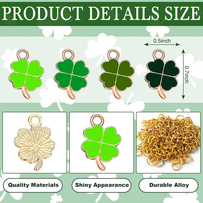 Christmas Charms Gold Enamel Jewelry Making Charms for Bracelet Necklace Earring