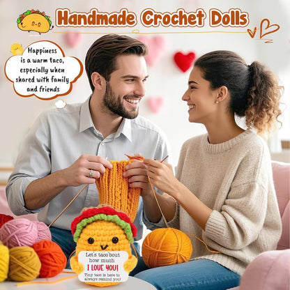 Positive Crochet Taco Christmas Birthday Gifts Home Decor Emotional Inspirational Support