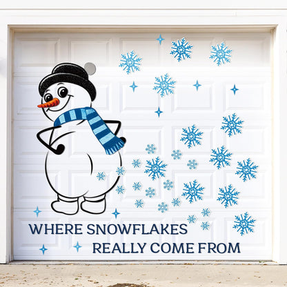 90shine 32PCS Christmas Garage Door Decorations Magnets - Merry Xmas Ball Holiday Refrigerator Fridge Kitchen Decor(Red, Silver)