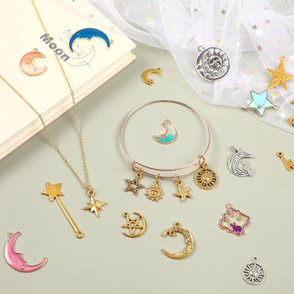 Christmas Charms Gold Enamel Jewelry Making Charms for Bracelet Necklace Earring