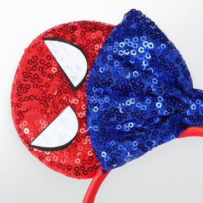 Christmas Mouse Ears Headband, Christmas Ears for Women Adult Kids, Christmas Headband Park Ears Christmas Party Cosplay Costumes Accessories (Ginger)