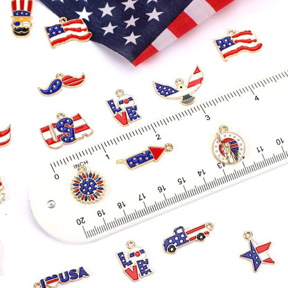 Christmas Charms Gold Enamel Jewelry Making Charms for Bracelet Necklace Earring