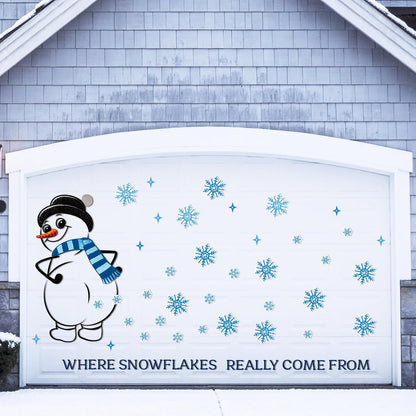 90shine 32PCS Christmas Garage Door Decorations Magnets - Merry Xmas Ball Holiday Refrigerator Fridge Kitchen Decor(Red, Silver)