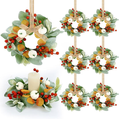 24" Christmas Wreaths for Front Door 2 PCS Christmas Teardrop Swag Winter Wreath with Red Ball Red Berry Pine Needles for Indoor Outdoor Farmhouse Home Wall Window Festival Wedding Decor