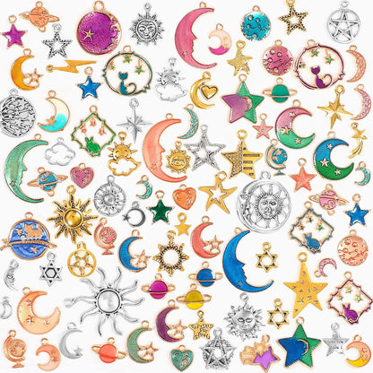 Christmas Charms Gold Enamel Jewelry Making Charms for Bracelet Necklace Earring