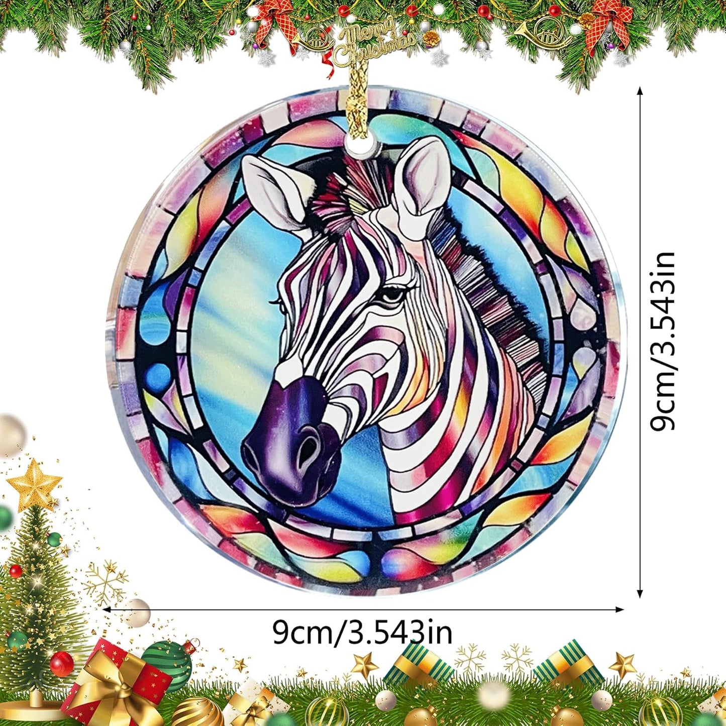 Cat Christmas Ornament, Christmas Ornaments 2025 Black Cat Christmas Decorations Acrylic 2 Side Printed Christmas Decor, Personalized Ornaments for Lovers