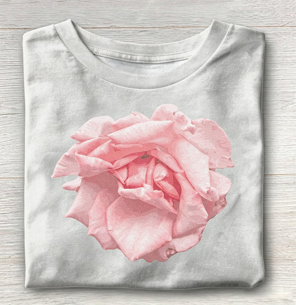 Pink Rose Floral Graphic T-Shirt