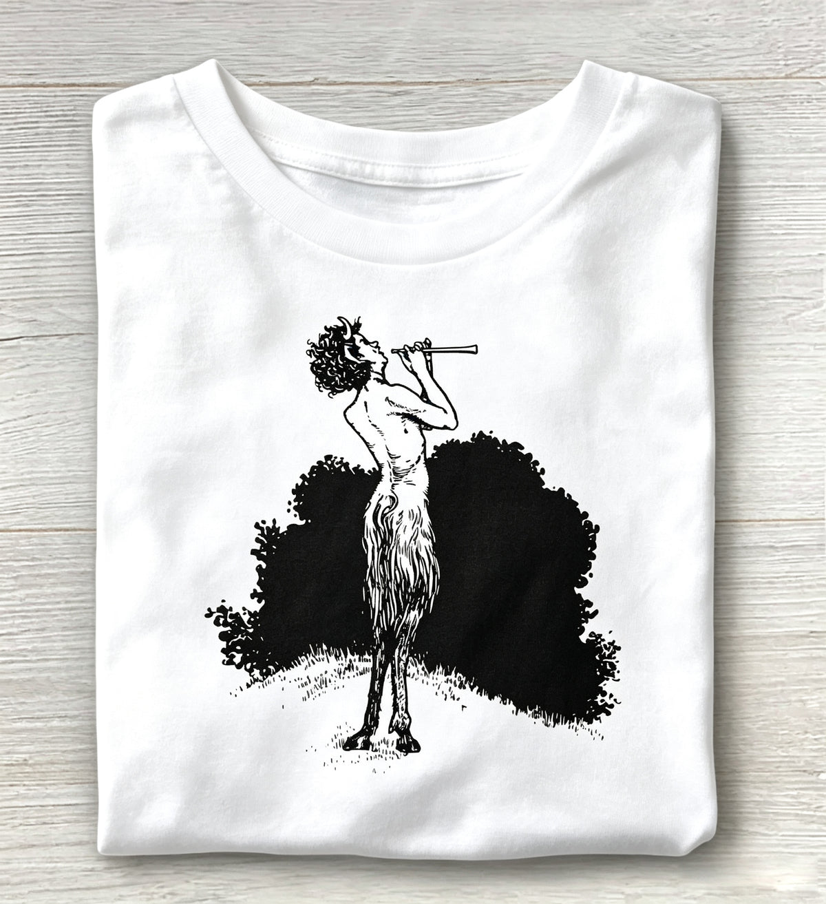 Vintage Pan Flute Player Mythology Tee
