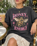 Charcoal Honey Energy Graphic Tee