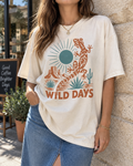 Cream Gecko Wild Days Graphic Tee