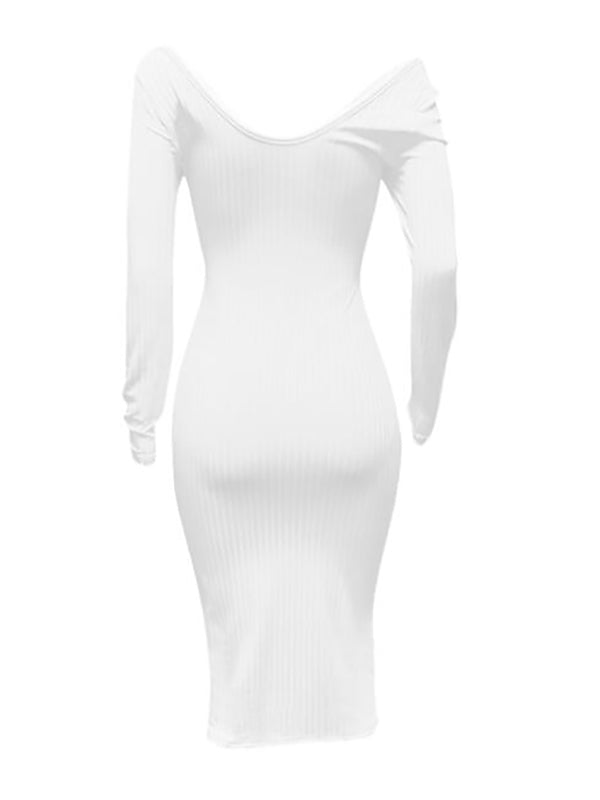 Off Shoulder Knit Party Bodycon Baby Shower Pencil Pregnant Maternity Sweater Maxi Dress