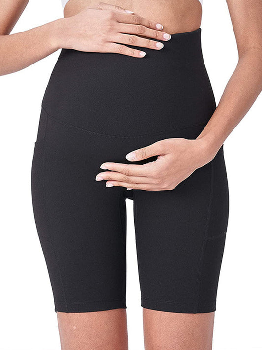 Pockets High Waisted Maternity Bottoms