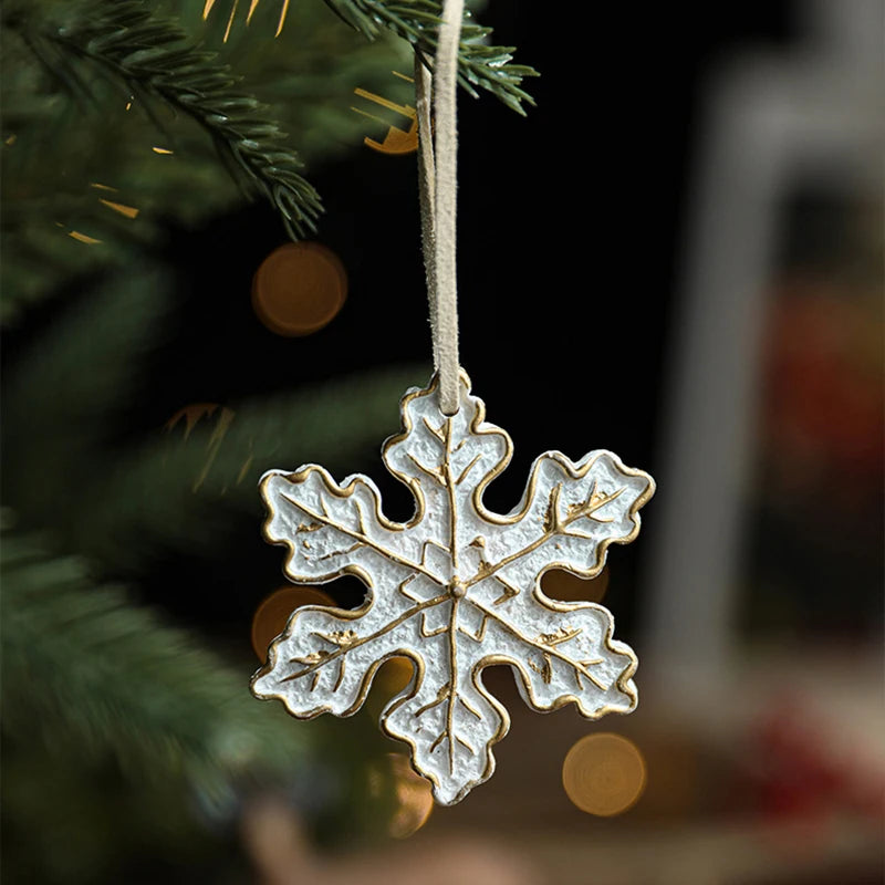 Christmas tree pendant: Resin Santa Claus & Snowman decoration for the Christmas tree