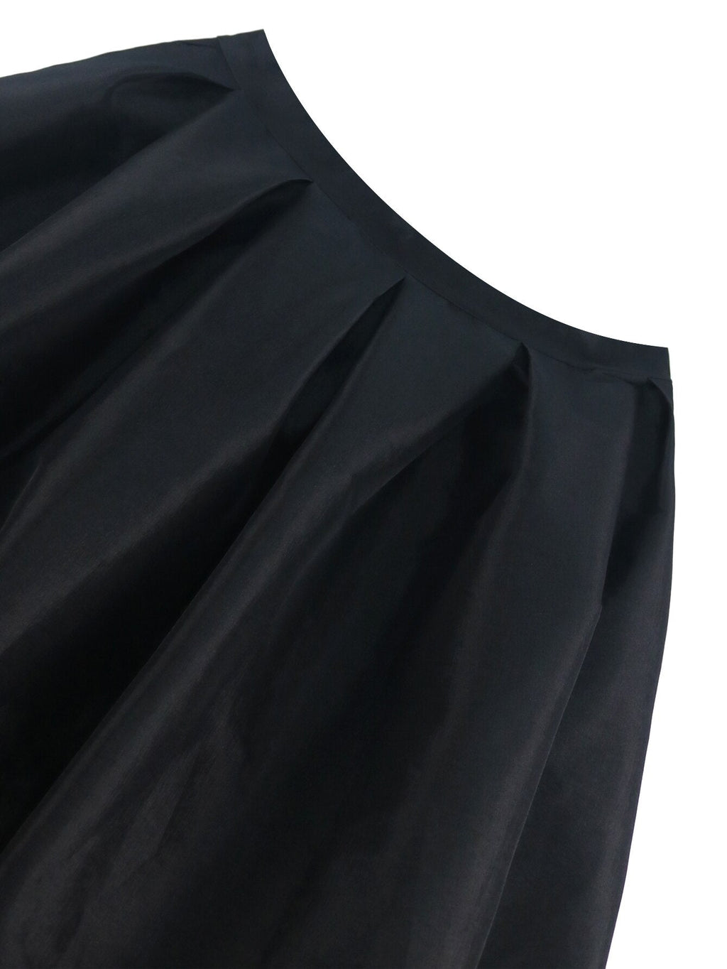 Plus Size Solid Black Ball Gown Long Skirt Woman