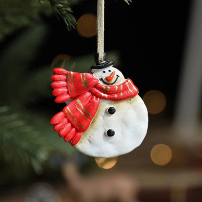 Christmas tree pendant: Resin Santa Claus & Snowman decoration for the Christmas tree