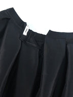 Plus Size Solid Black Ball Gown Long Skirt Woman