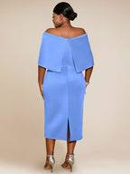 Elegant Wedding Guests Dress Big Bow Strapless Package Hip