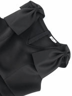 Midi Sleeveless Bow V Neck Mermaid Dress