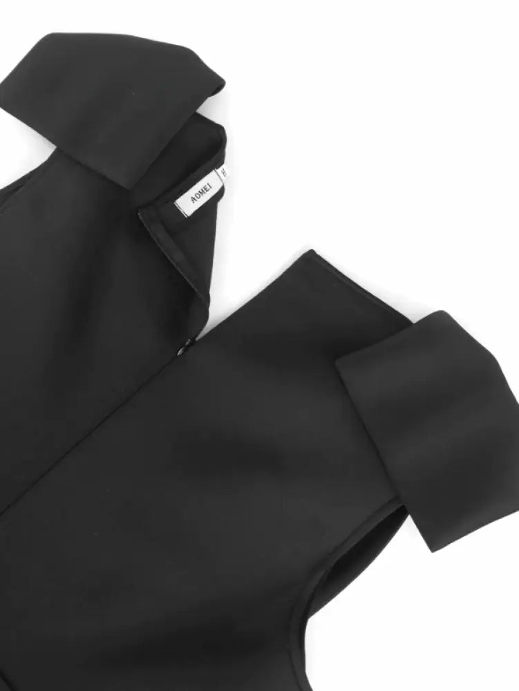Midi Sleeveless Bow V Neck Mermaid Dress