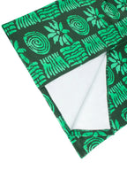 One Shoulder Green African Printed Dresses Midi