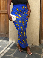 Printed Pencil  High Waist Long Skirt Summer