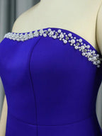 Strapless Beading Irregular Fishtail Dress Maxi